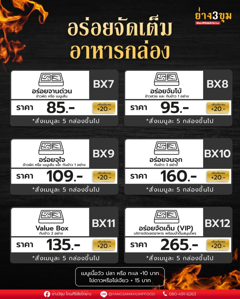 อาหารกล่อง ข้าวกล่อง